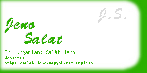 jeno salat business card