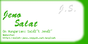 jeno salat business card